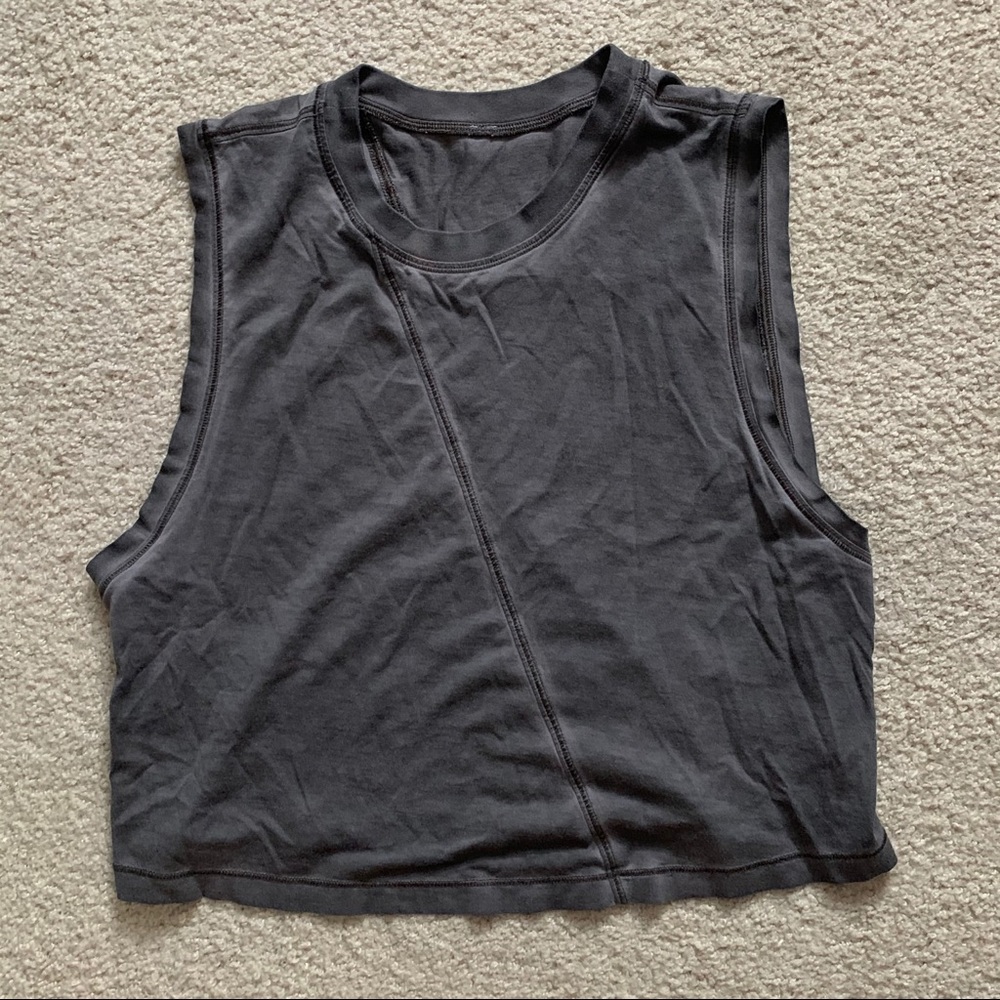 Grey Lululemon Crop